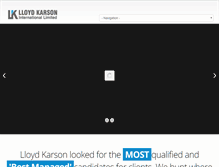 Tablet Screenshot of lloydkarson.com